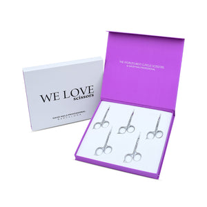 Pack 5 Premium Cuticle Scissors 10.5cm 21mm