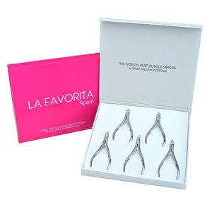 kit of 5 Premium Cuticle Pliers 11.5cm 6mm