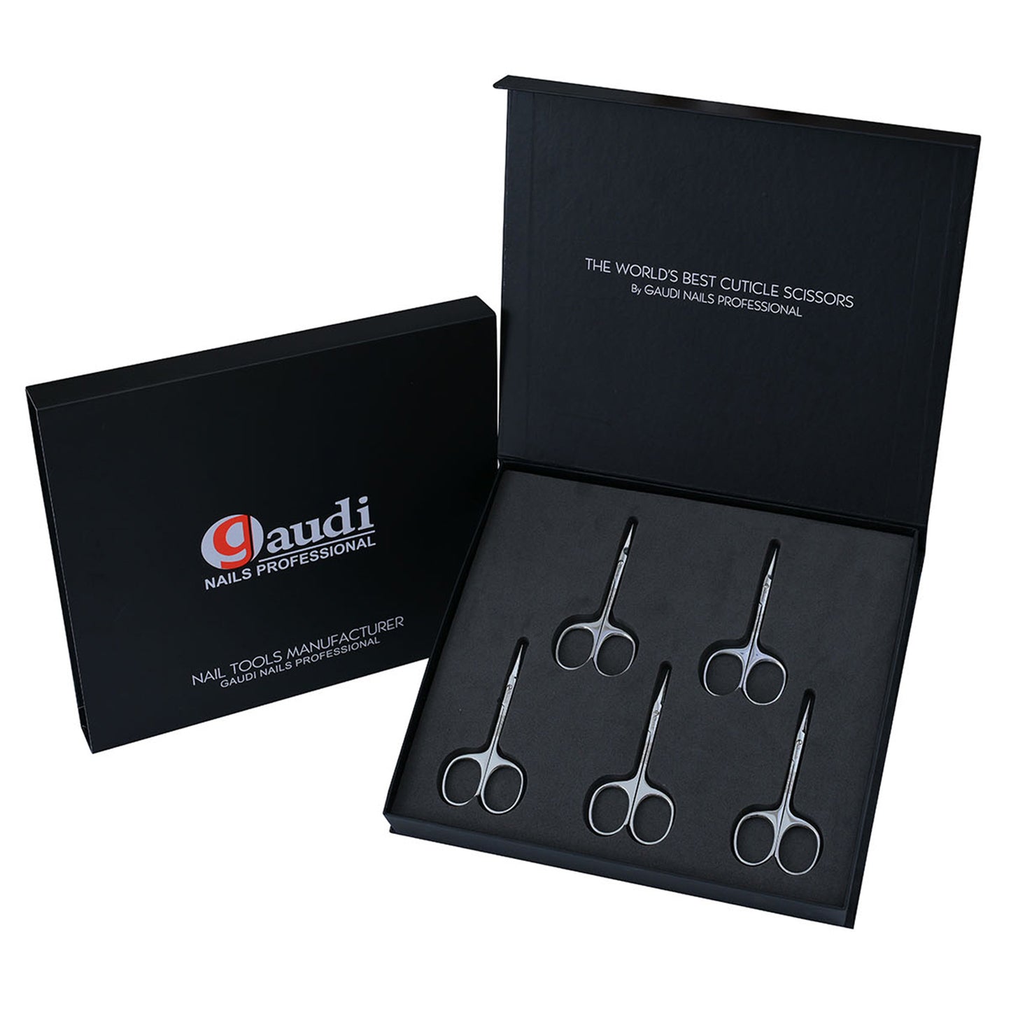 Pack 5 Premium Cuticle Scissors 10cm 21mm