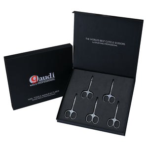 Pack 5 Premium Cuticle Scissors 10cm 21mm