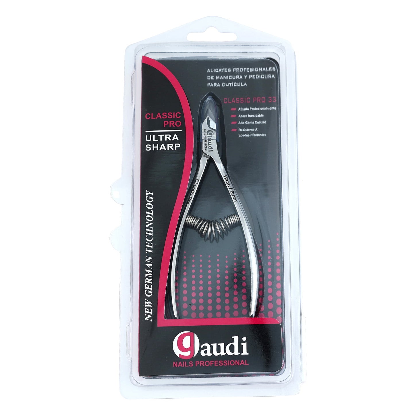 Professional cuticle nippers 12cm/6mm