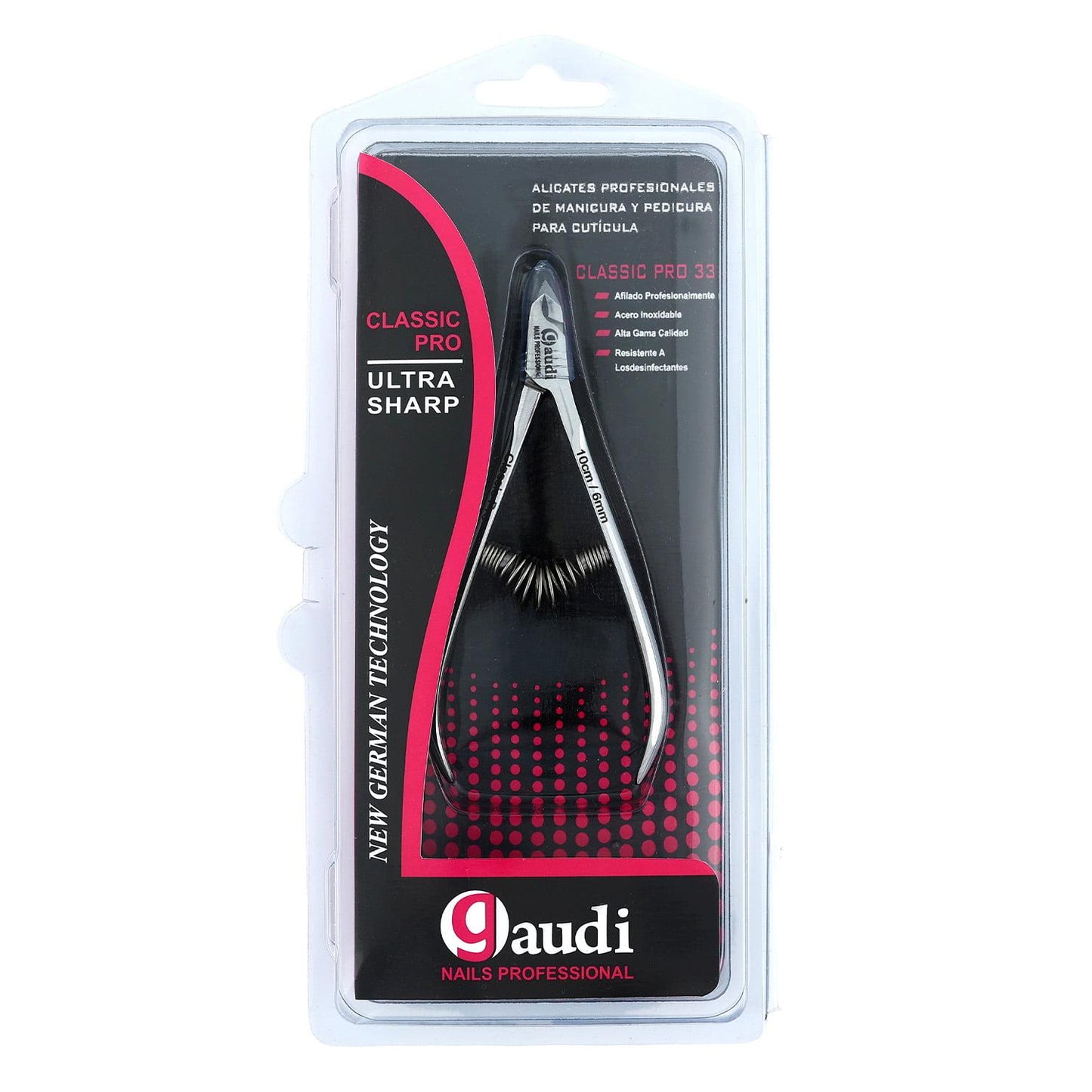 Professional Cuticle Nippers 10cm/6mm Spiral Spring