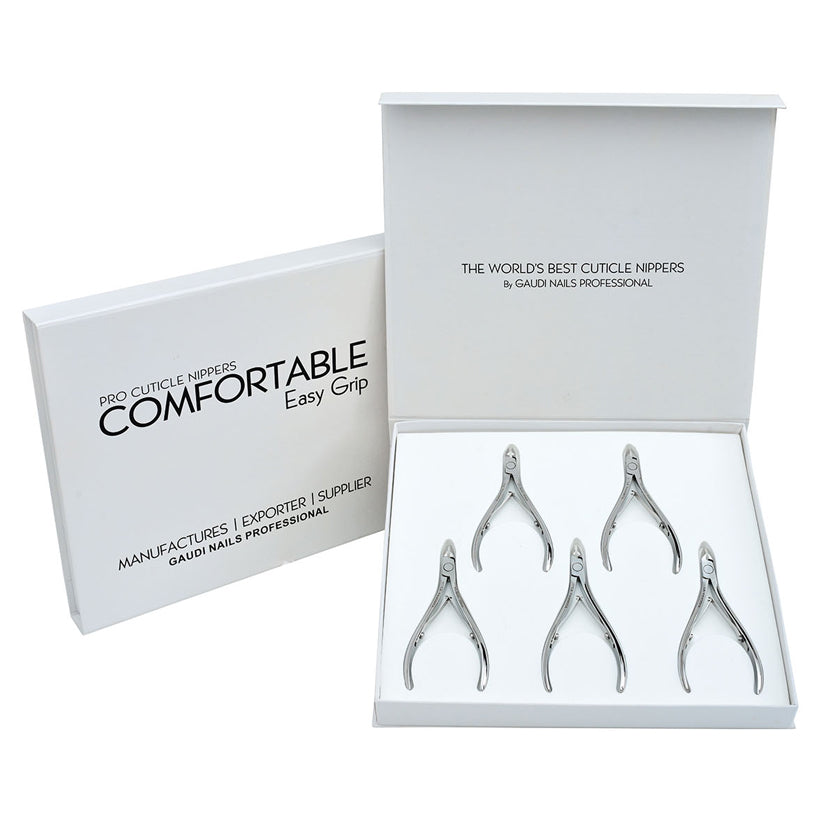 kit of 5 Premium Cuticle Pliers 11.5cm 6mm