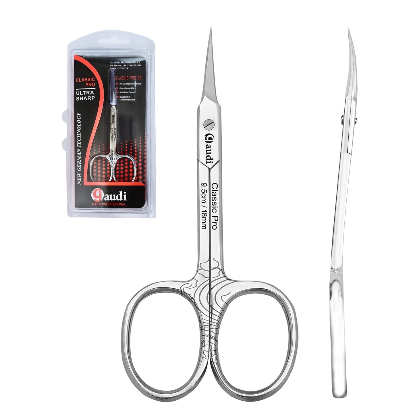 Professional Cuticle Scissors 9.5cm/18mm