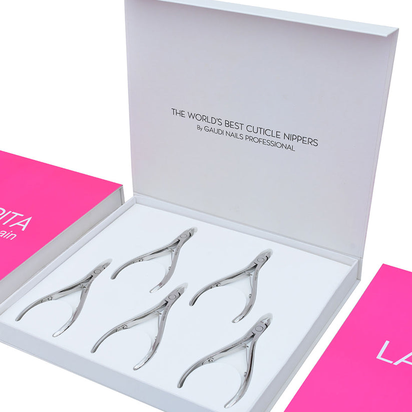 kit of 5 Premium Cuticle Pliers 11.5cm 6mm